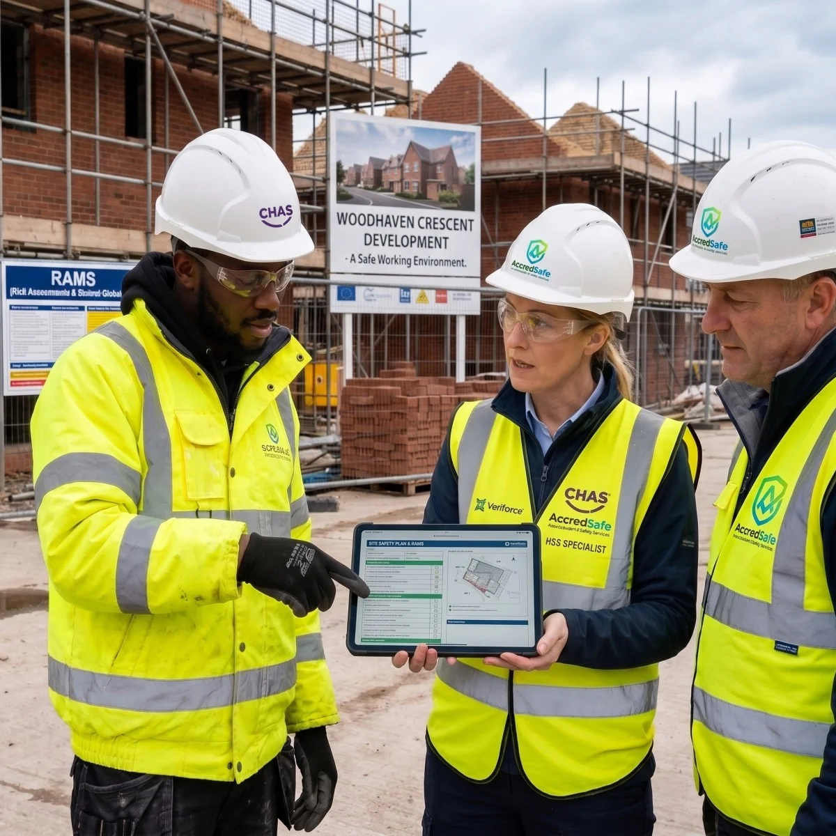 Health and Safety Consultancy on a Construction Site by AccredSafe Consultants